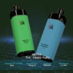ISK055 Sigaretta Elettronica Usa e Getta 10000 Tiri con batteria  ricaricabile da 20 ml, ISK Vape